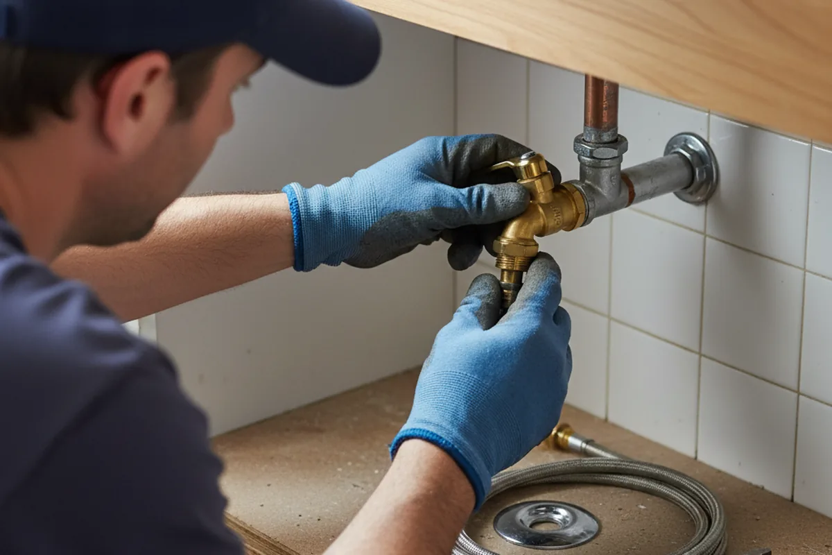 Shutoff valve and fitting work during Emergency Plumbing in Cottageville